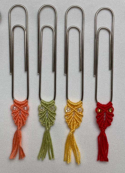 Macrame Owl | Paperclip Bookmark