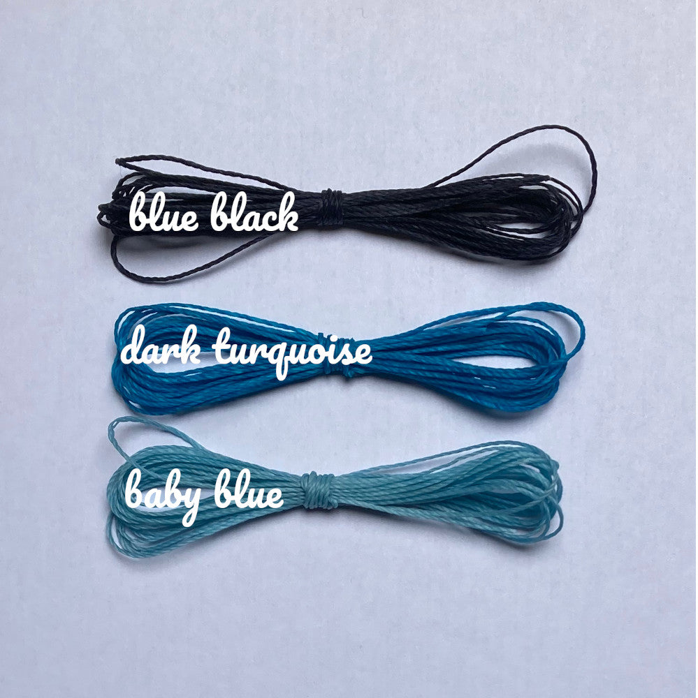 The Blues | DYI 0.75mm Waxed Cord