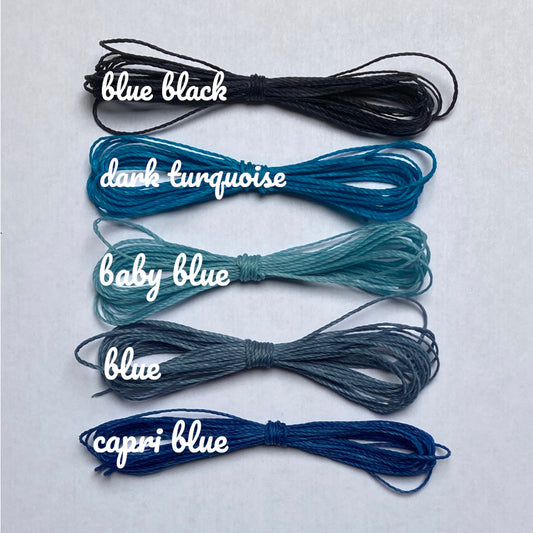 The Blues | DYI 0.75mm Waxed Cord