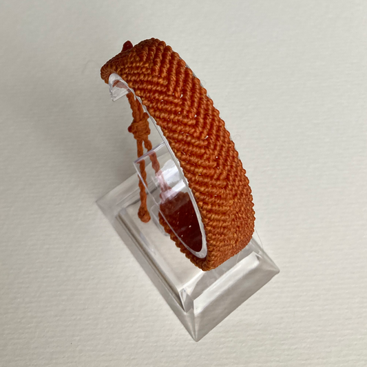 Orange Inside Essential Chevron | Bracelet